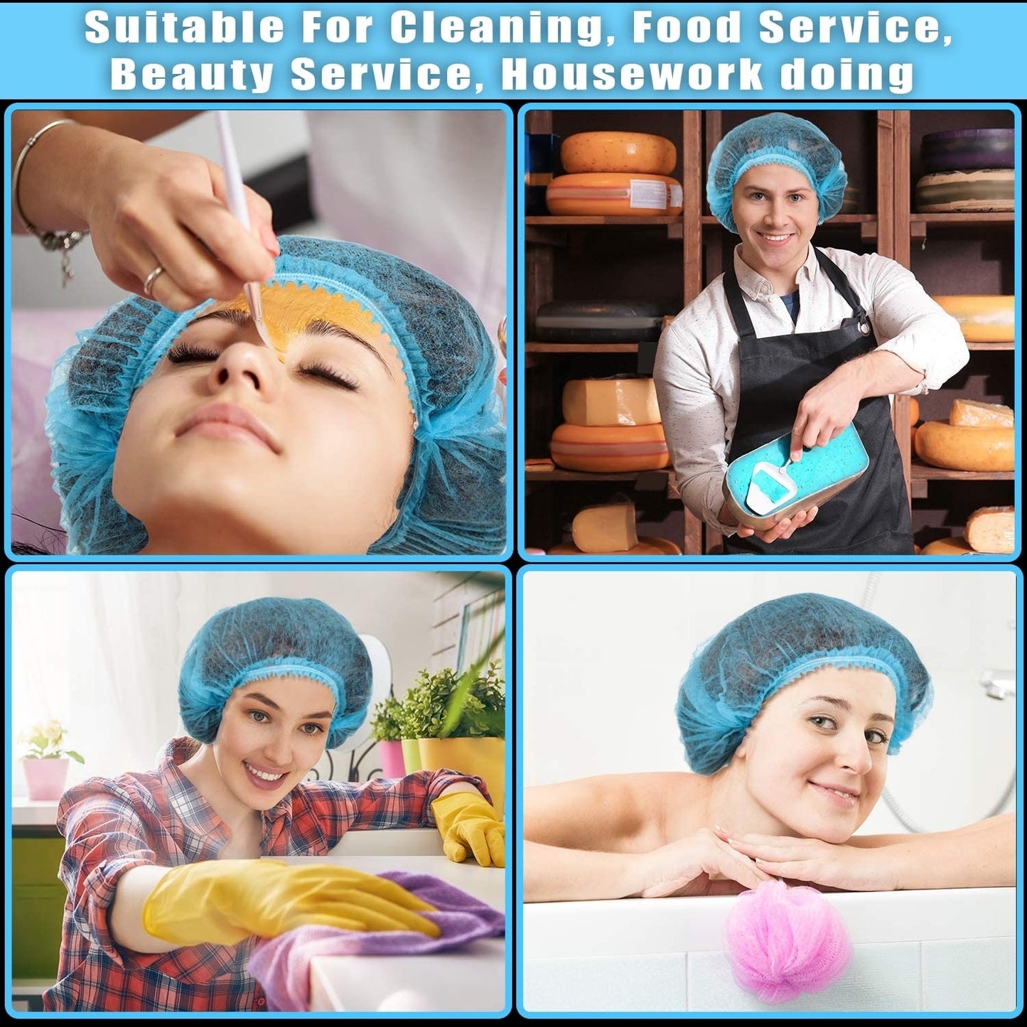 Mob Cap Blue Hair Net
