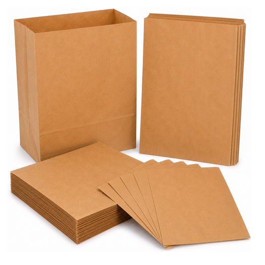 Brown Greaseproof Paper Chip Bags