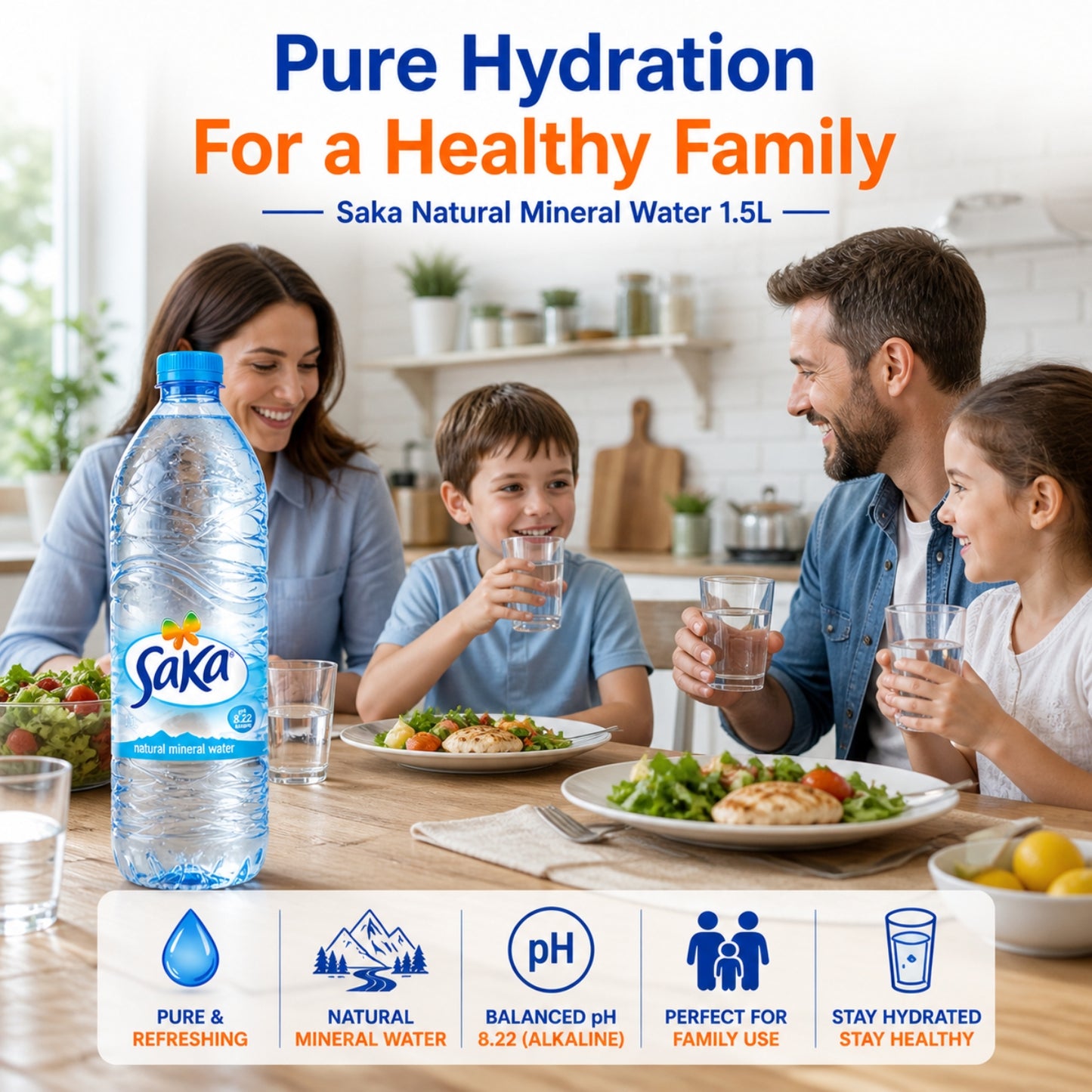 Saka Natural Mineral Water 1.5L (Pack of 6)