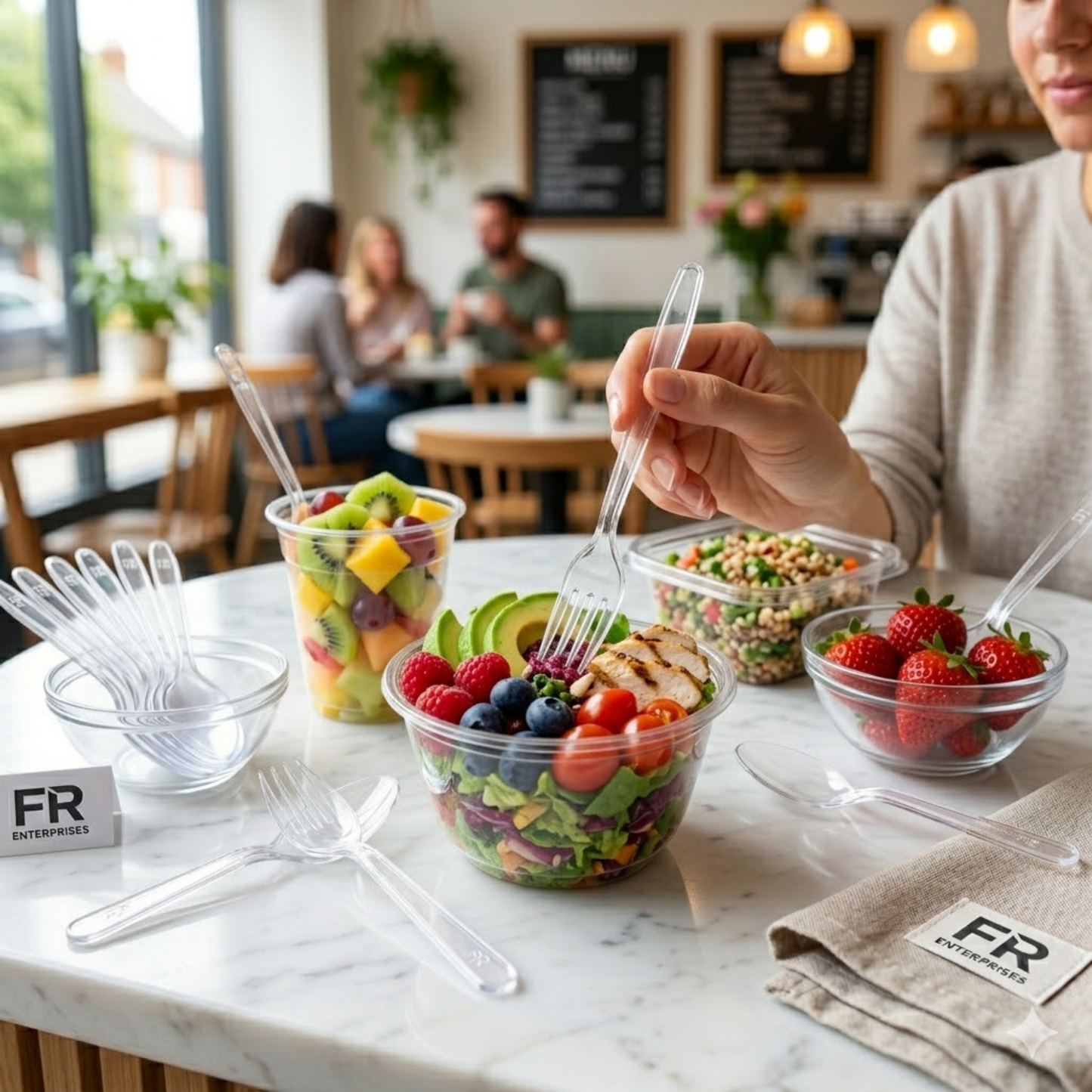 Premium Clear Plastic Forks | Heavy-Duty Disposable Cutlery