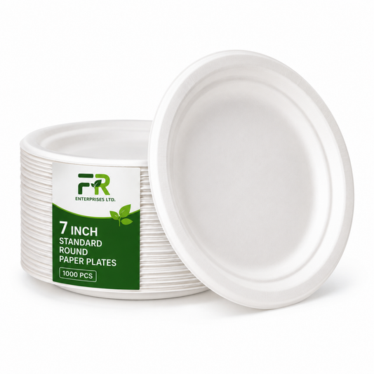 7" Paper Plates for Hot & Cold Food