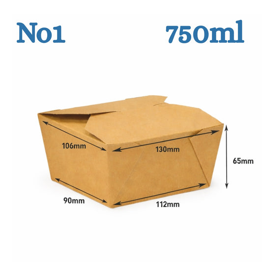 The Ultimate Eco-Friendly Brown Takeaway Box No. 1 | Sturdy & Leak-Proof