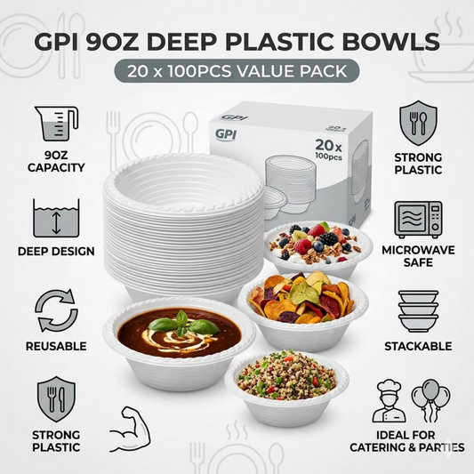 GPI Deep Plastic bowls