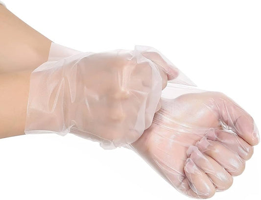 Large Natural Poly Gloves – Food Safe & Lightweight