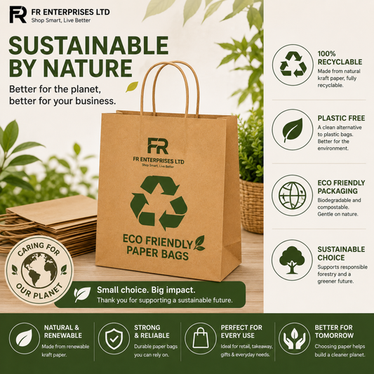 Eco-Friendly Brown Twisted Handle Paper Bags