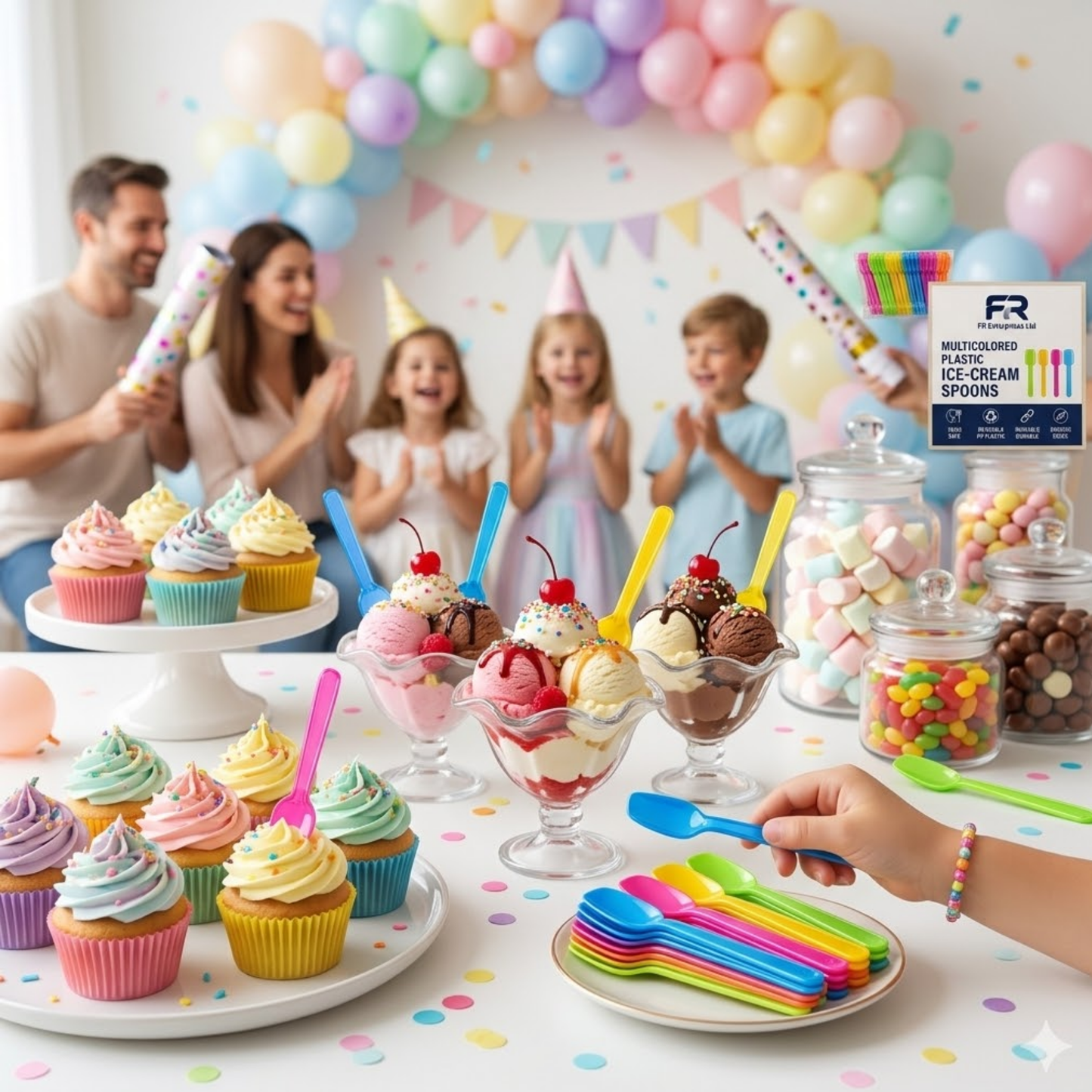 Premium Ice Cream Spoons | Heavy-Duty Disposable Cutlery
