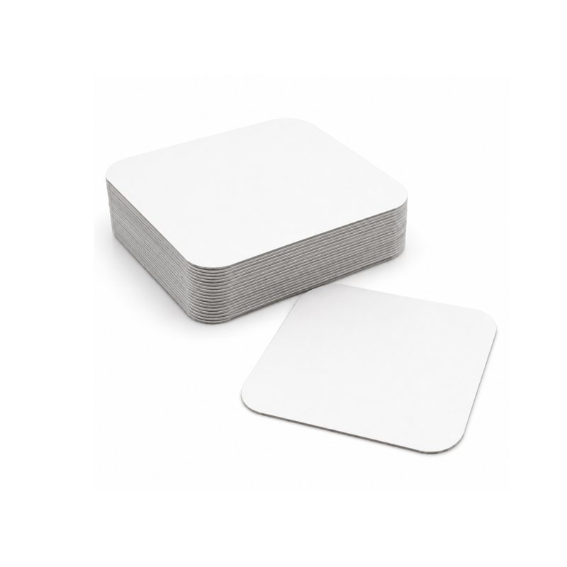 Heavy-Duty Aluminum Foil Containers with Lids- 9x9x2