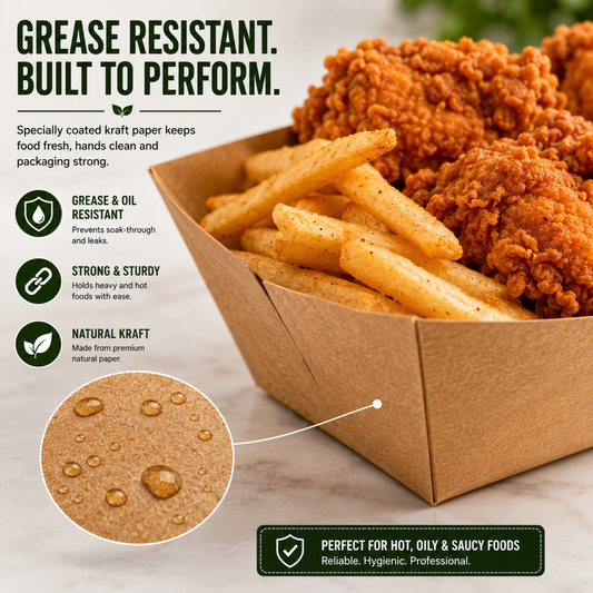 The Ultimate Eco-Friendly Kraft Food Tray | Sturdy & Leak-Proof