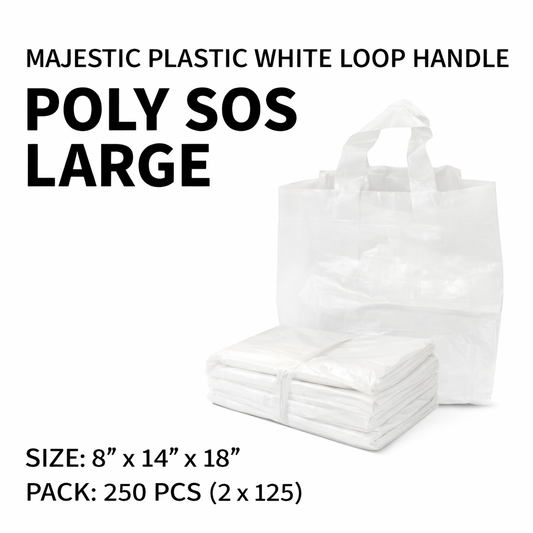 Loop Handle Heavy Duty Poly Carrier Bags
