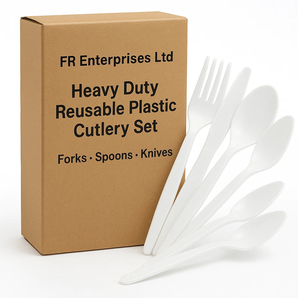 Premium Plastic Cutlery Set | Heavy-Duty Disposable Cutlery