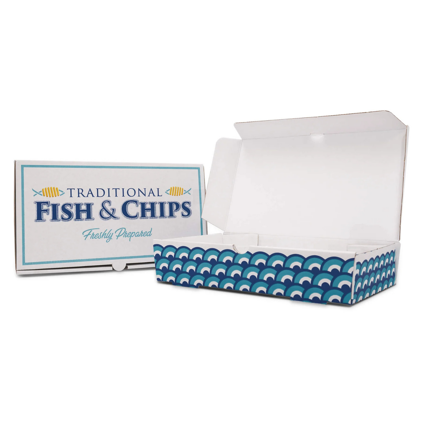 Eco-Friendly Fish & Chips Box Medium Leak-Resistant