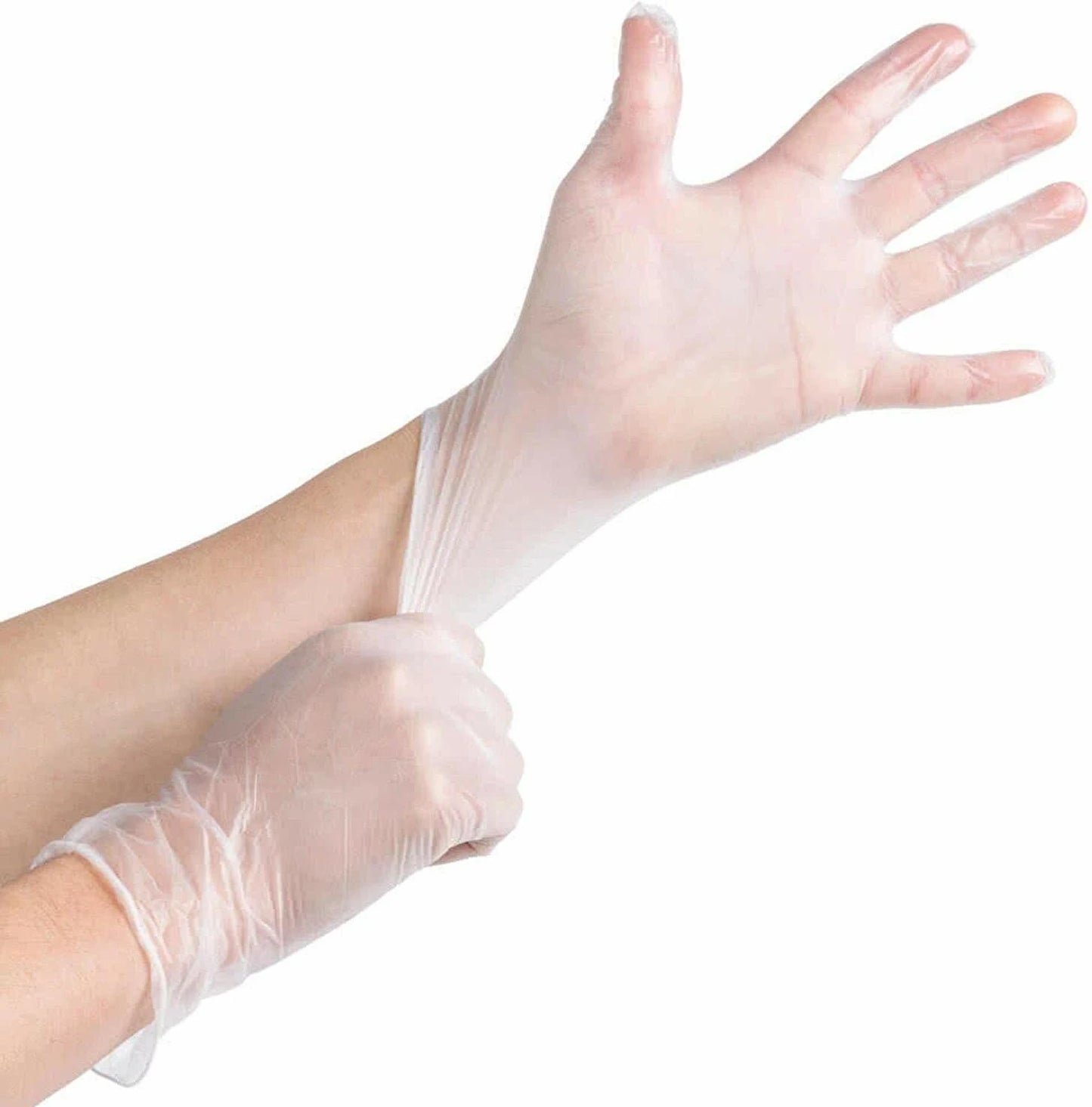 Clear Disposable Vinyl Gloves – Powder-Free & Latex-Free