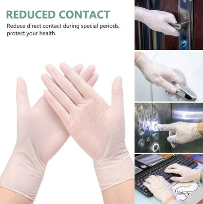 Clear Disposable Vinyl Gloves – Powder-Free & Latex-Free