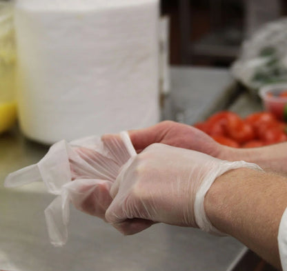 Clear Disposable Vinyl Gloves – Powder-Free & Latex-Free