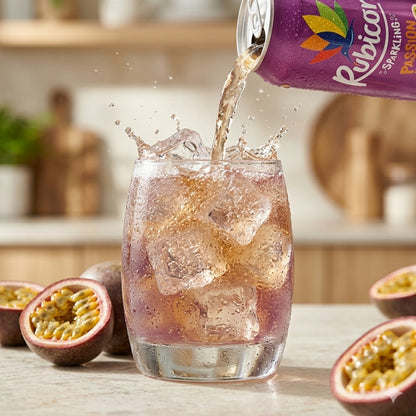 CAN Rubicon Passion Sparkling Fruit Juice- 24x330ML
