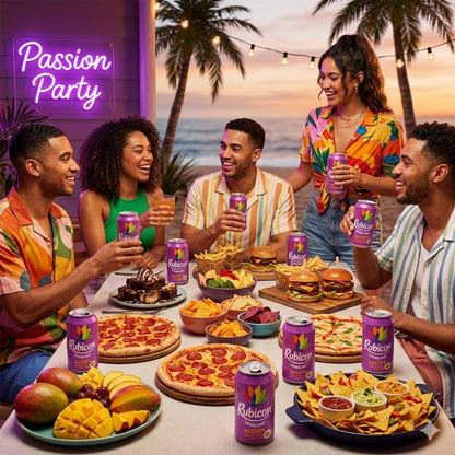 CAN Rubicon Passion Sparkling Fruit Juice- 24x330ML
