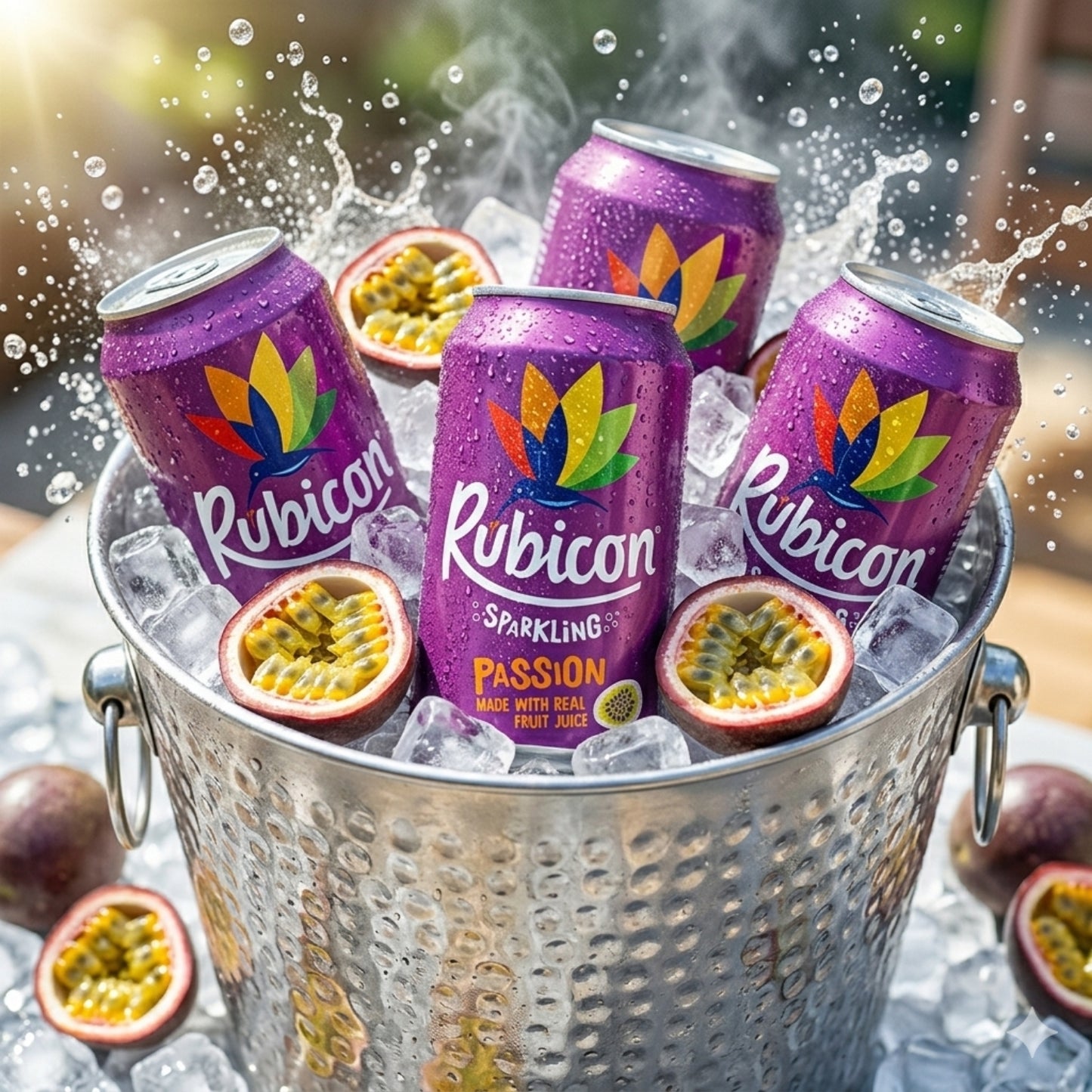 CAN Rubicon Passion Sparkling Fruit Juice- 24x330ML