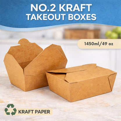 The Ultimate Eco-Friendly Brown Takeaway Box | Sturdy & Leak-Proof