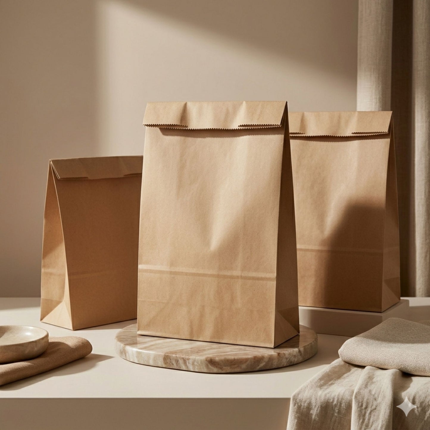 Eco-Friendly Kraft Grab Bags | Sustainable High-Strength Carry Bags