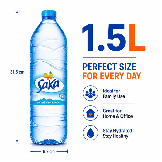 Saka Natural Mineral Water 1.5L (Pack of 6)
