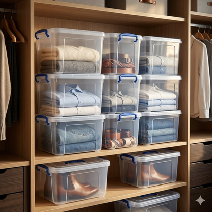 Clear Rectangle Storage Box