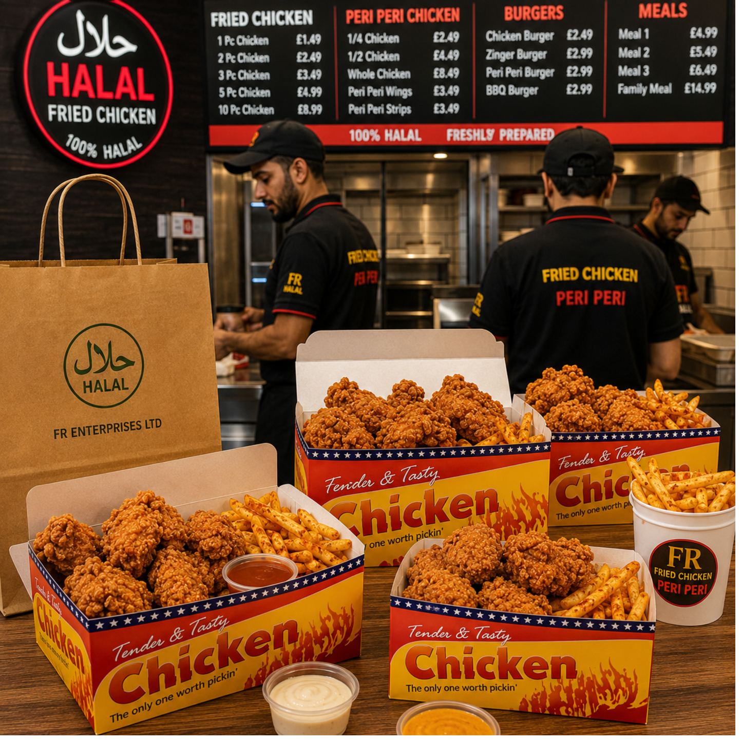 FC0 Chicken Bucket Leak-Resistant & Eco-Friendly