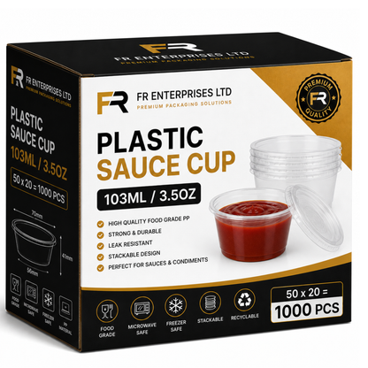 FR Heavy Duty Sauce Cups with Lids