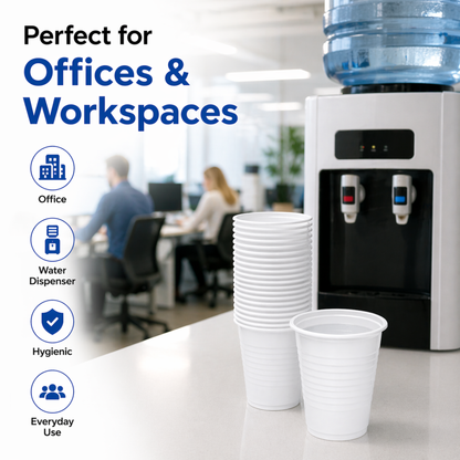 Eco-Friendly Paper Water Cups 7oz | 100% Recyclable