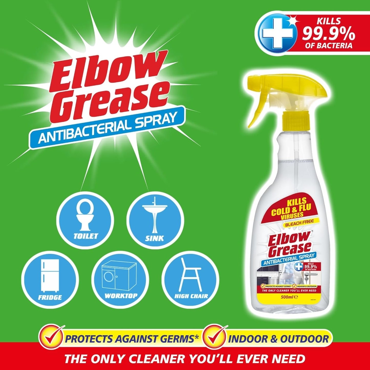 Elbow Grease Antibacterial Cleaner- 500ml