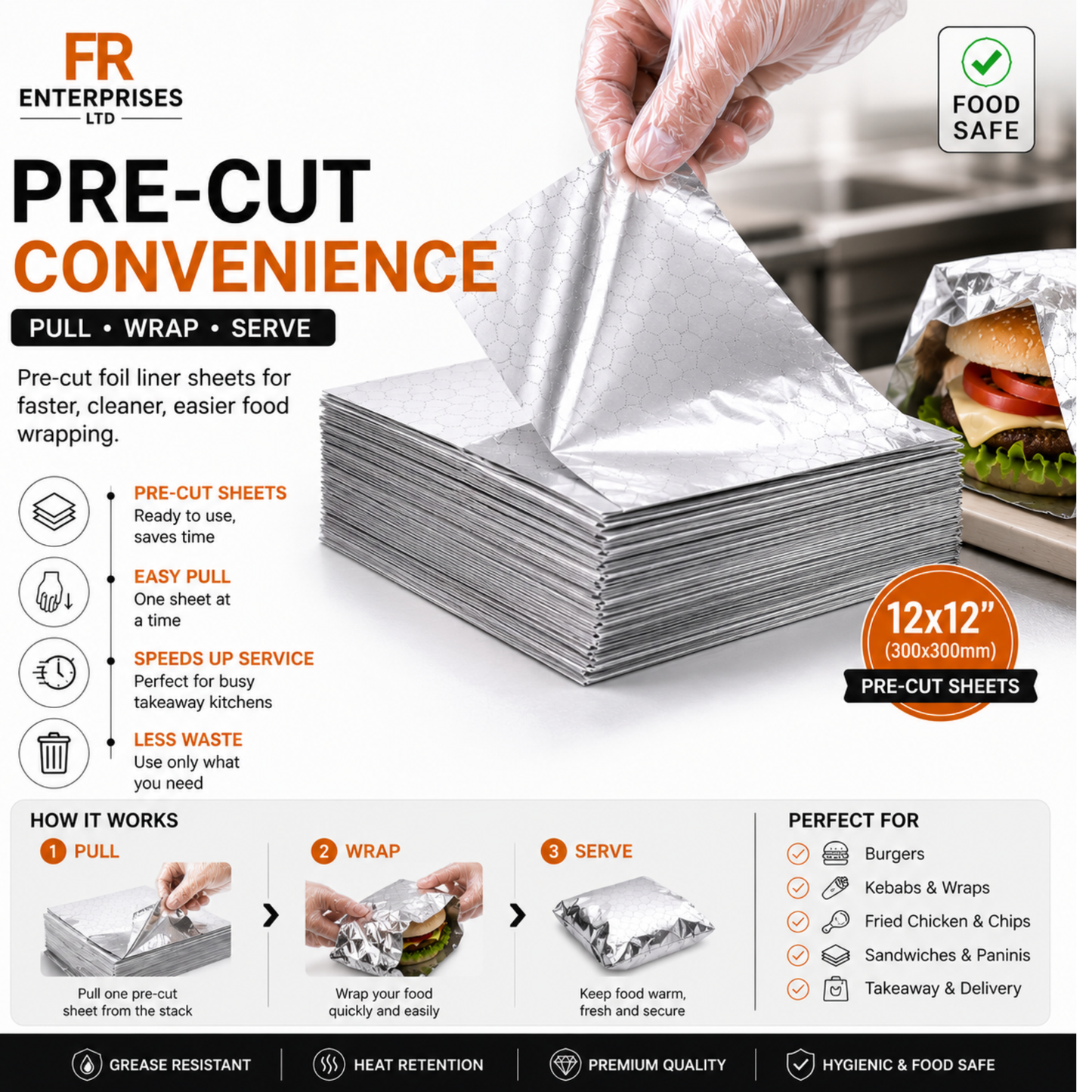Foil Liners- 12X12
