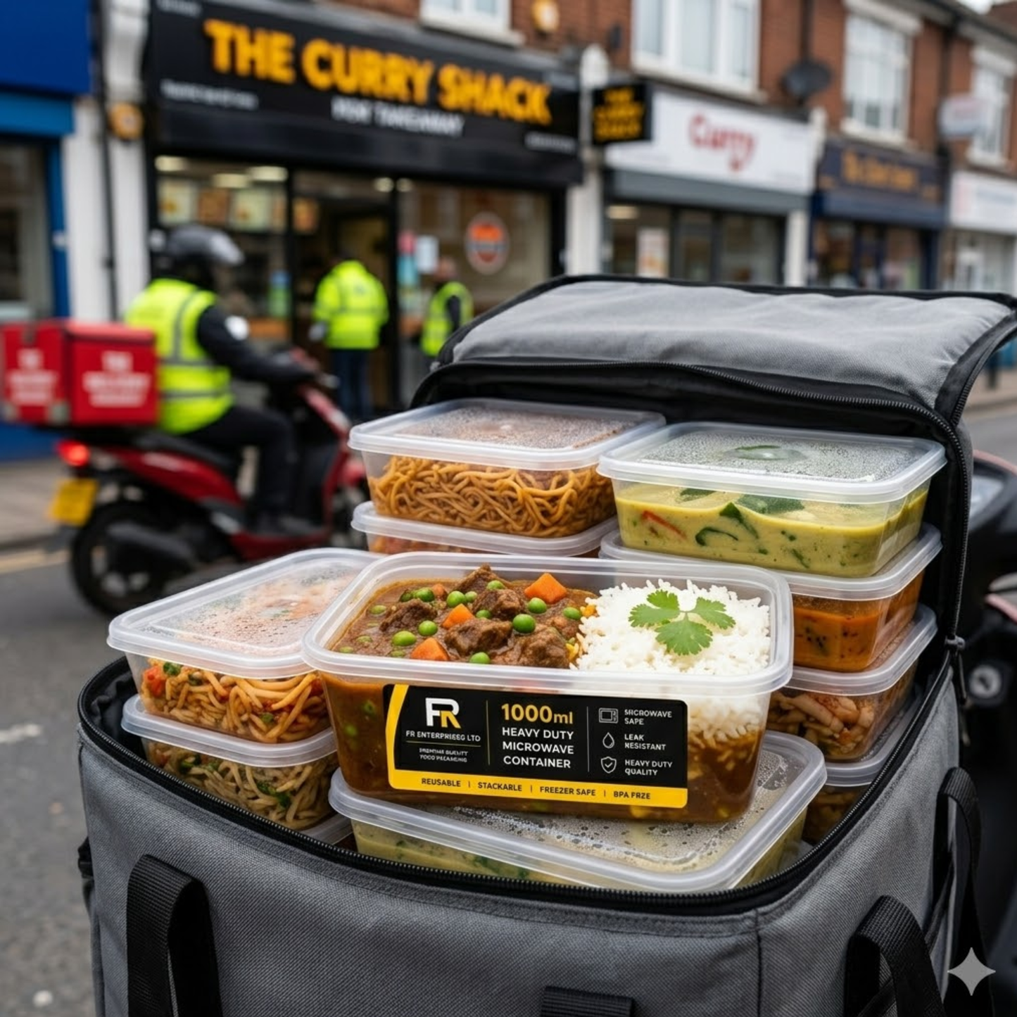 Heavy Duty Microwave Container with Lids