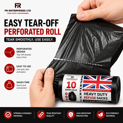 Ultra-Strong Heavy Duty Refuse Sacks- 10x20