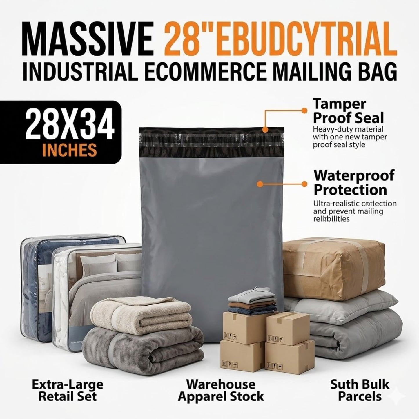 Grey Mailing Bags