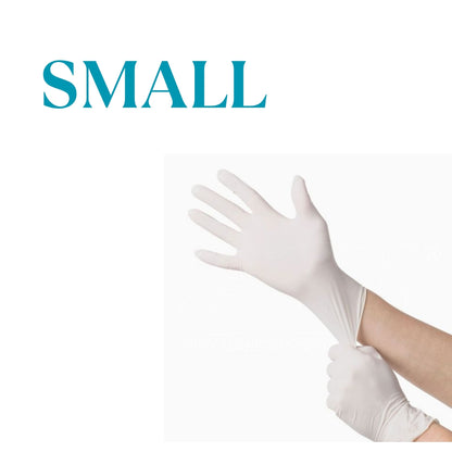 White Disposable Latex Gloves – Comfortable, Flexible & Protective