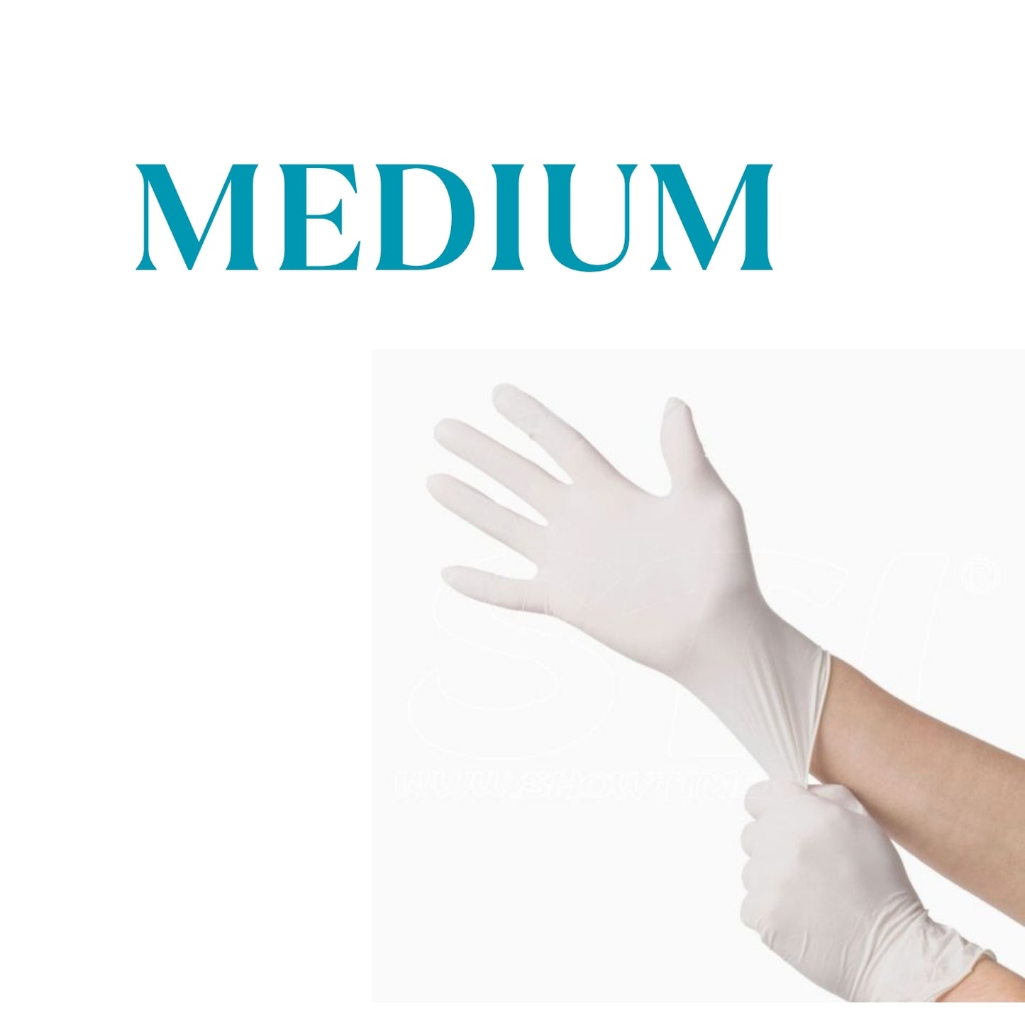 White Disposable Latex Gloves – Comfortable, Flexible & Protective