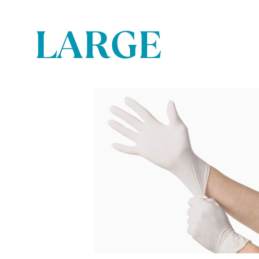 White Disposable Latex Gloves – Comfortable, Flexible & Protective