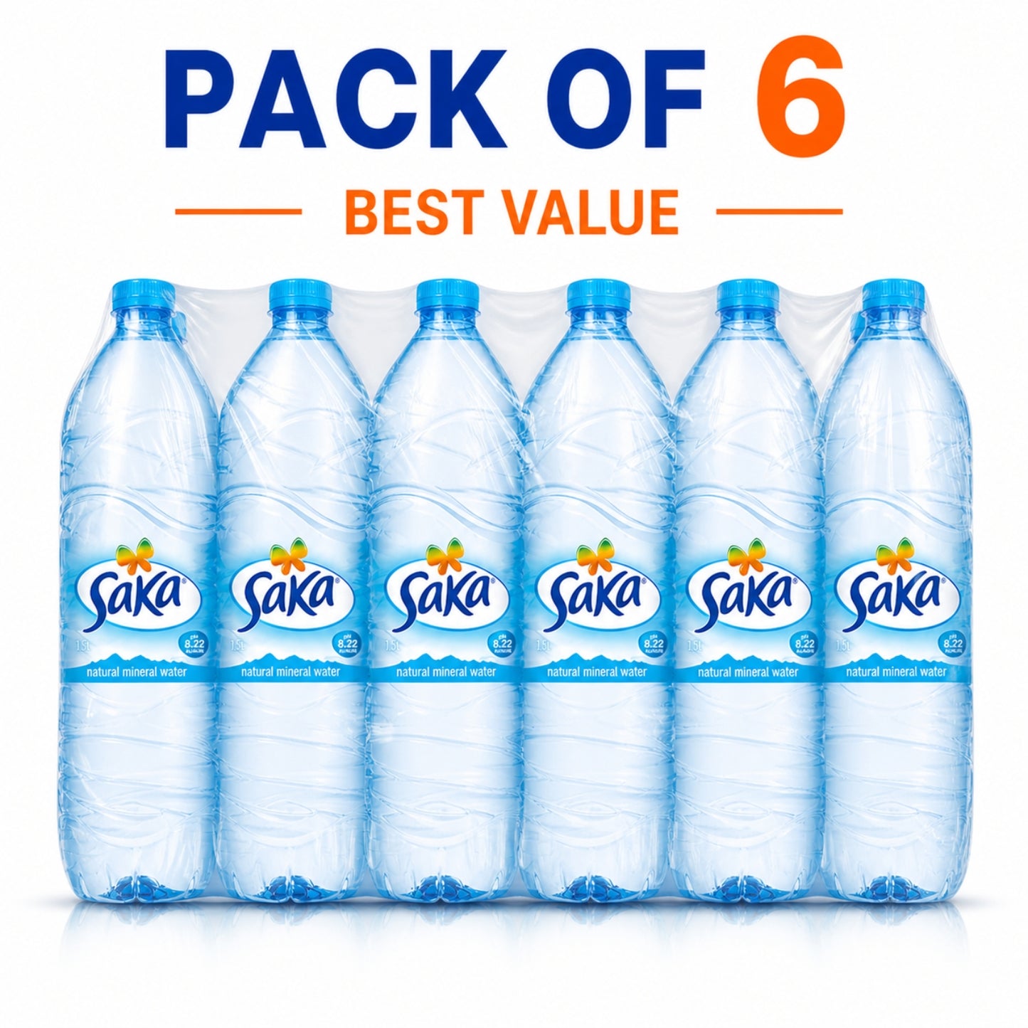 Saka Natural Mineral Water 1.5L (Pack of 6)