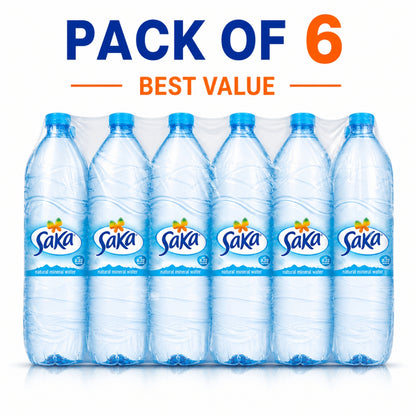 Saka Natural Mineral Water 1.5L (Pack of 6)