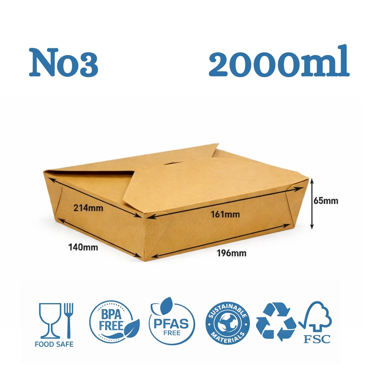 The Ultimate Eco-Friendly Brown Takeaway Box | Sturdy & Leak-Proof