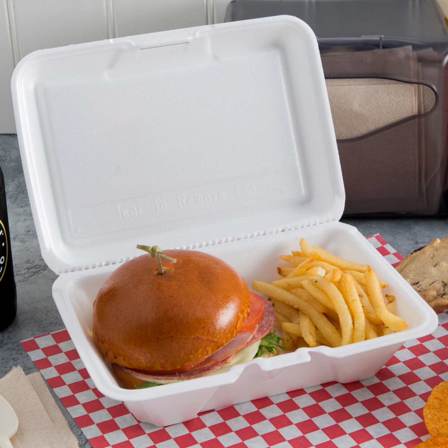 MP9 Foam Burger Box- Takeaway Containers