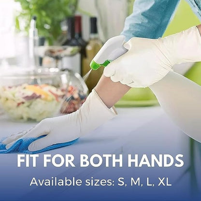White Disposable Latex Gloves – Comfortable, Flexible & Protective
