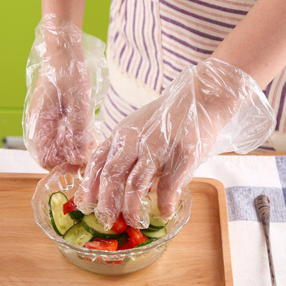 Large Natural Poly Gloves – Food Safe & Lightweight