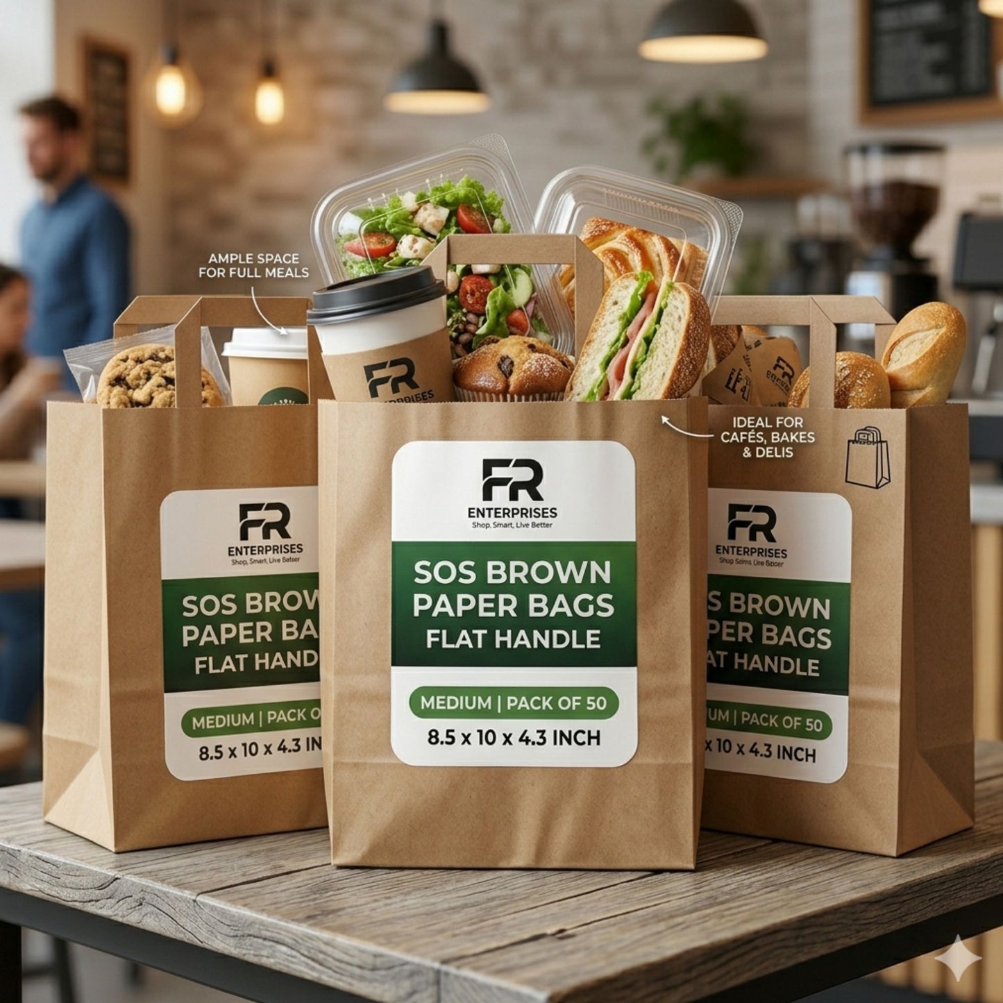 Eco-Friendly Brown SOS Paper Bag Medium