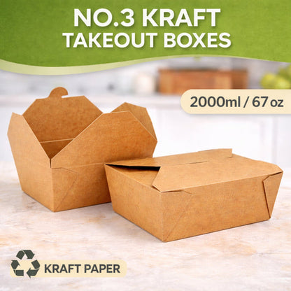 The Ultimate Eco-Friendly Brown Takeaway Box | Sturdy & Leak-Proof
