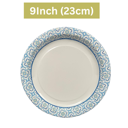 Printed Paper Plates for Hot & Cold Food- 9"