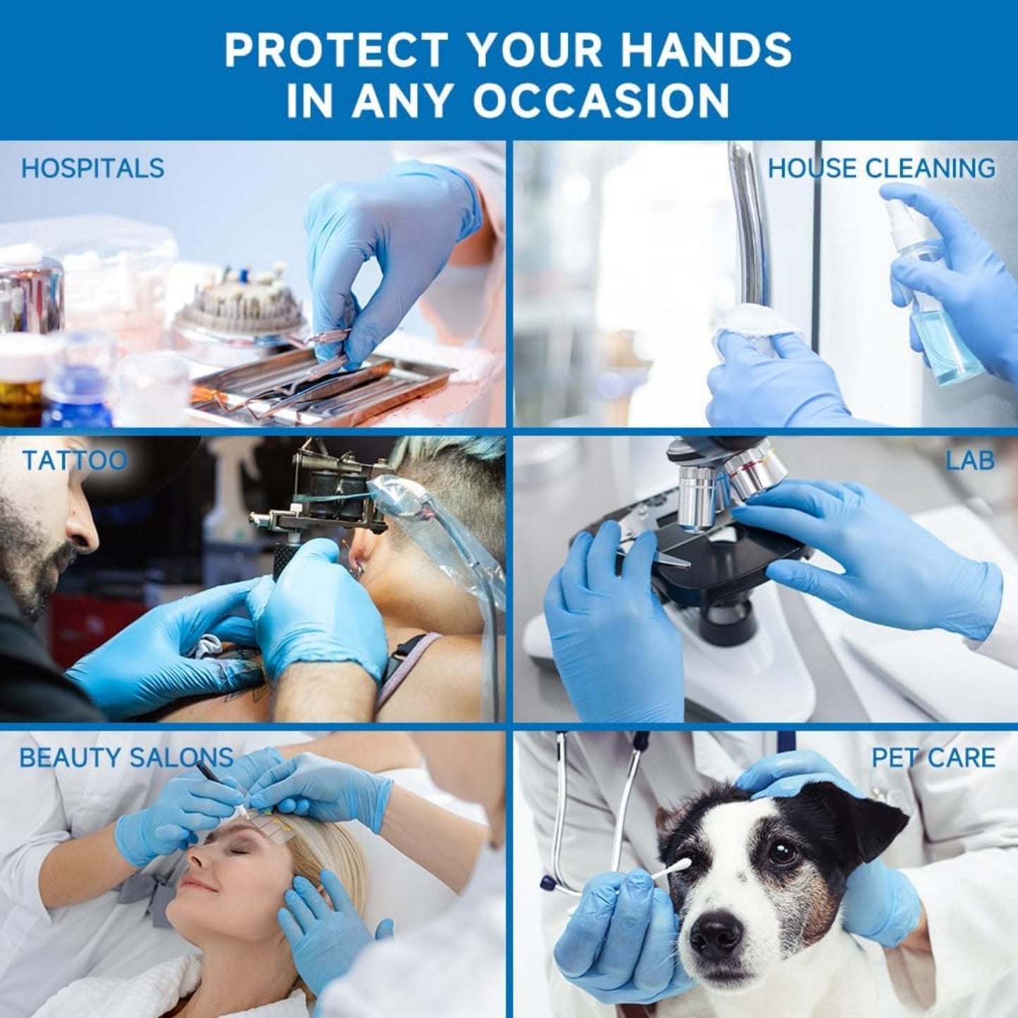 Single Feelers Vinyl Gloves
