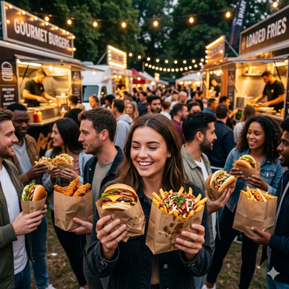 Mess Brown Greaseproof Paper Chip Bags