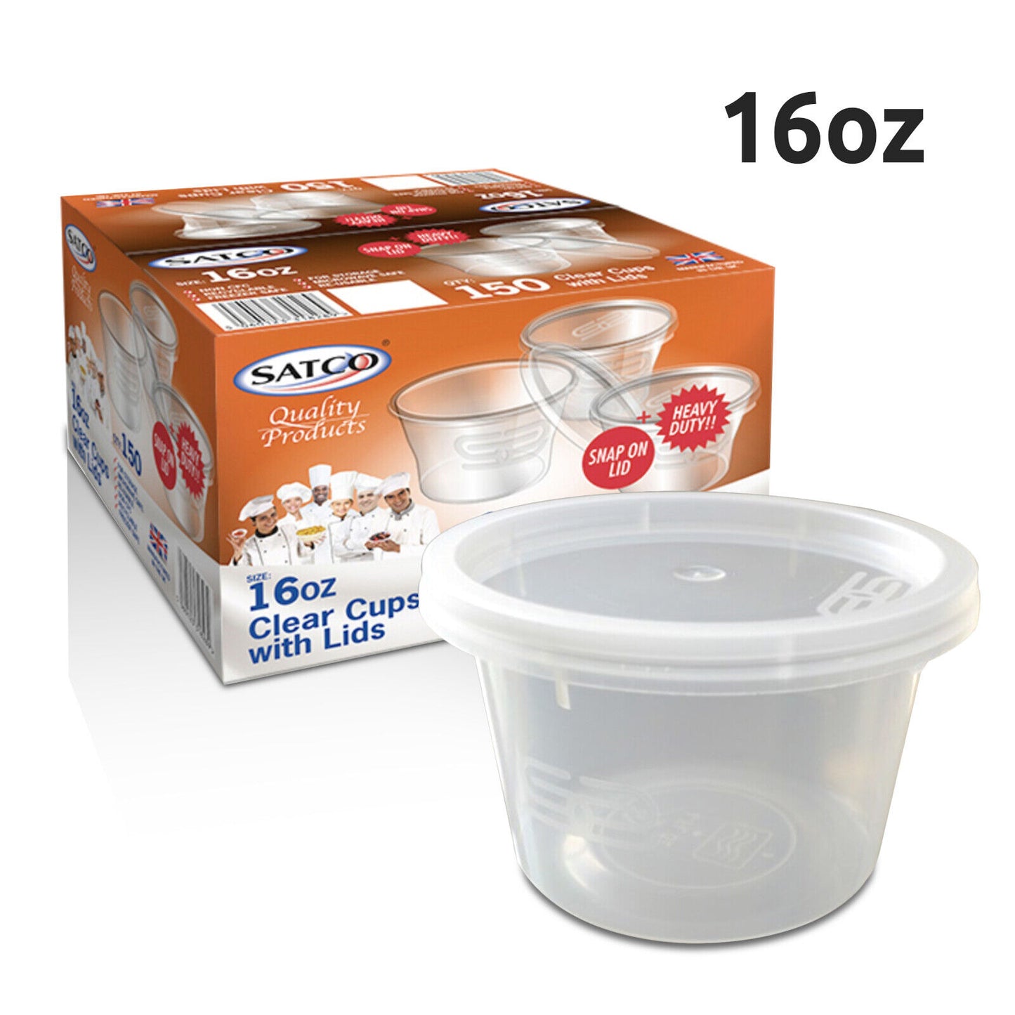 Satco Heavy Duty Sauce Cups with Lids