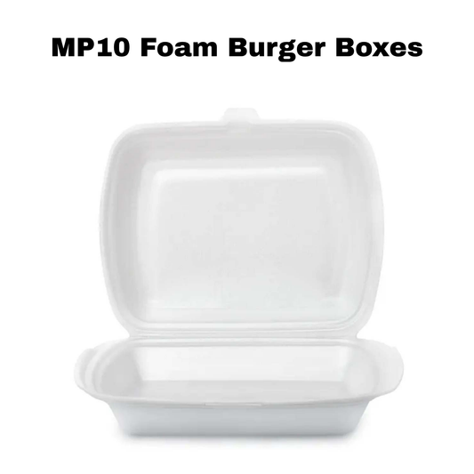 MP10 Foam Burger Box- Takeaway Containers