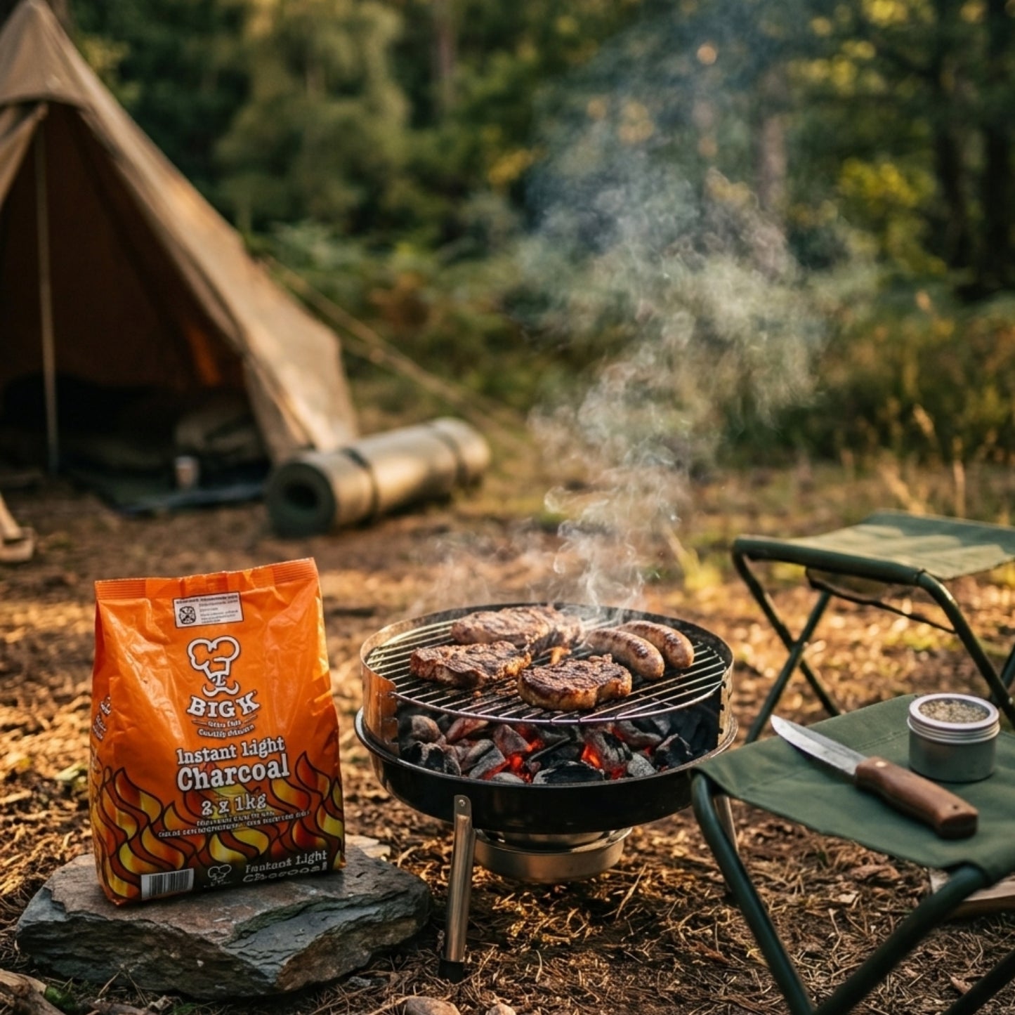 Instant Light Lumpwood Charcoal: FSC® Certified Single to 2KG x3Bags